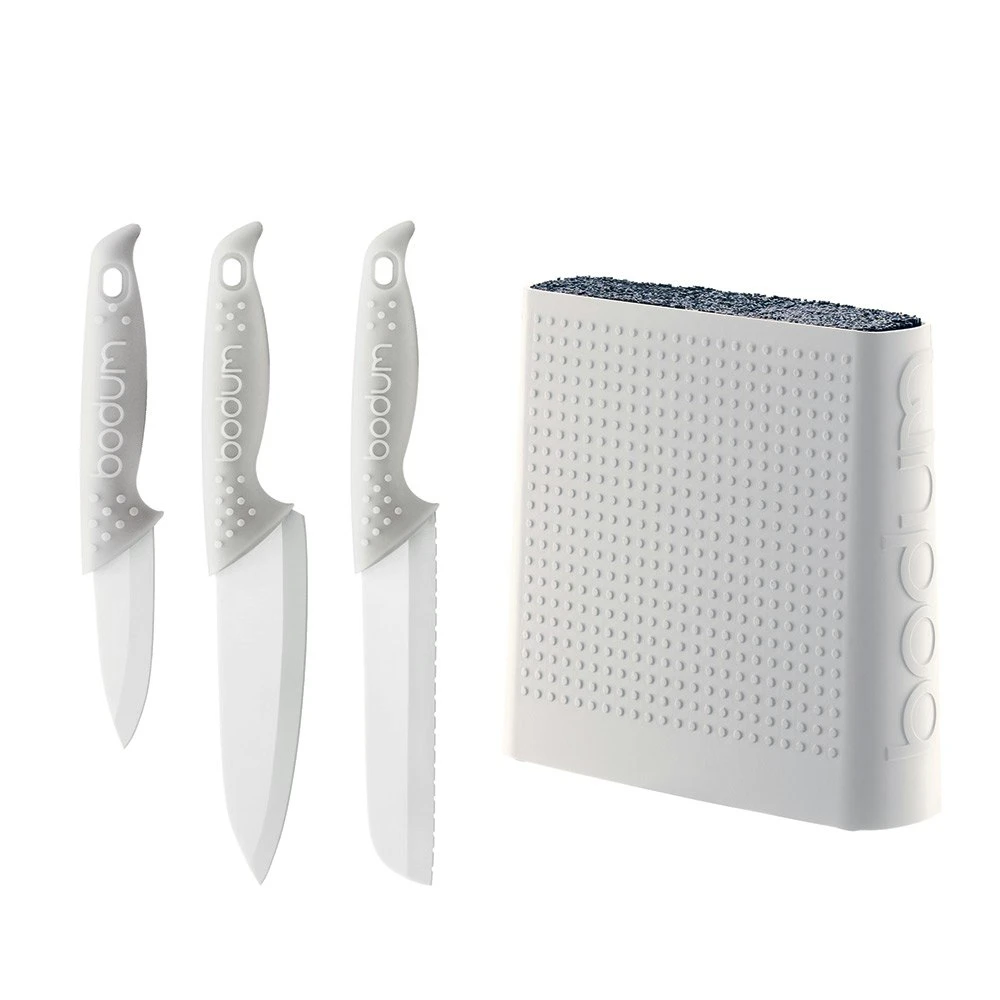 Bodum BISTRO Messerblock , Weiss 2 Bodum BISTRO Messerblock , Weiss – Bild 2