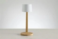 Gaia Tischlampe Tragbar Teakholz, Rubelli Bianco -Royal Design Angebote Möbel Store ethimo gaia table lamp teak 3