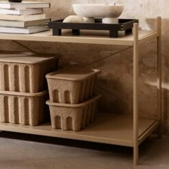 Ferm LIVING Paper Pulp Kisten 28x18 Cm, 2-er Set -Royal Design Angebote Möbel Store ferm living paper pulp box small set of 2 brow 2