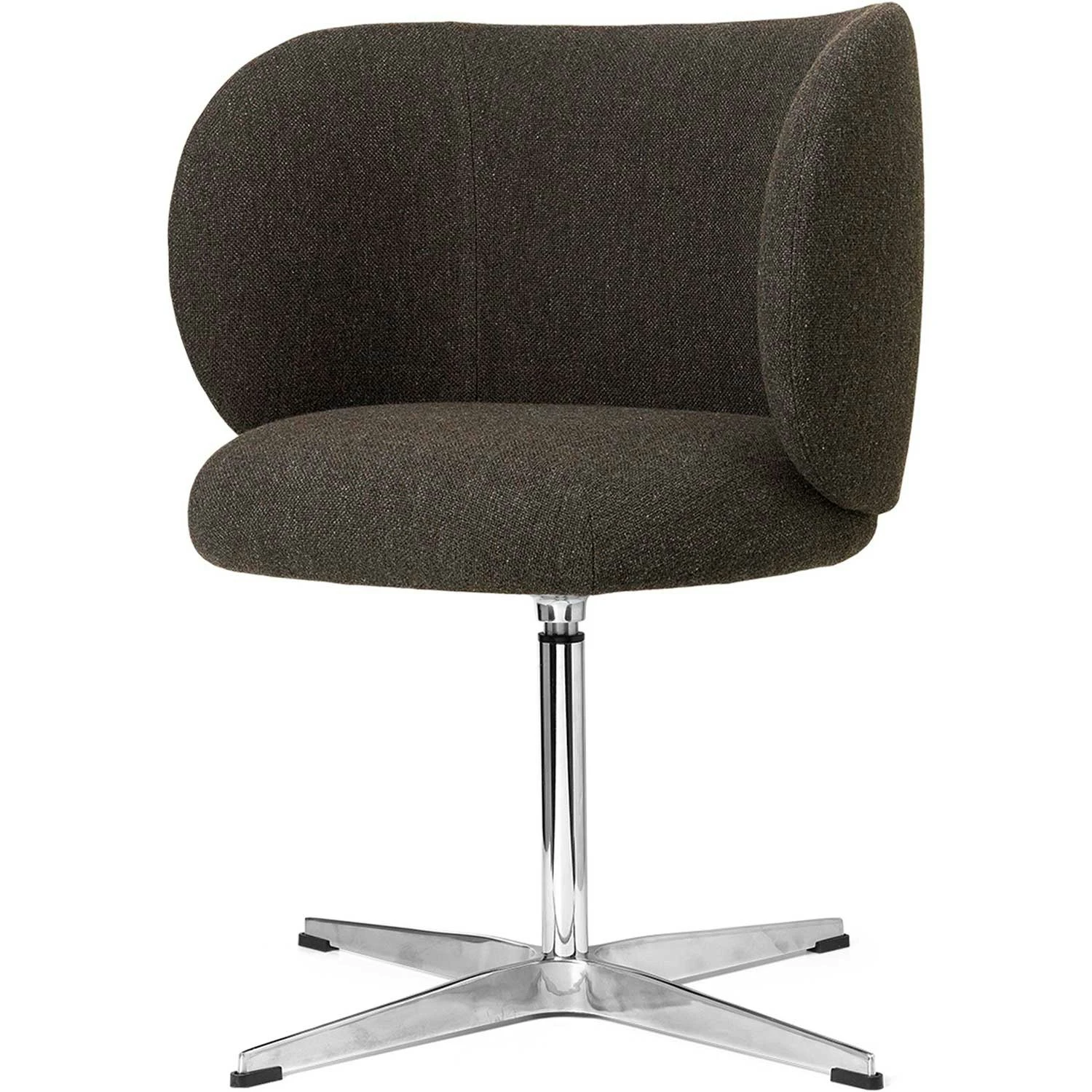 Ferm LIVING Rico Dining Swivel Bouclé Esszimmerstuhl, Dunkelgrau Melange 2 Ferm LIVING Rico Dining Swivel Bouclé Esszimmerstuhl, Dunkelgrau Melange – Bild 2