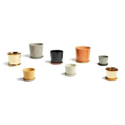 Hay Botanical Topf Mit Teller Hellgrau , 18 Cm -Royal Design Angebote Möbel Store hay pflanzentopfopf mit teller hellgrau 3