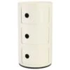 Kartell Componibili Modular System 3 Compartments, Matt White