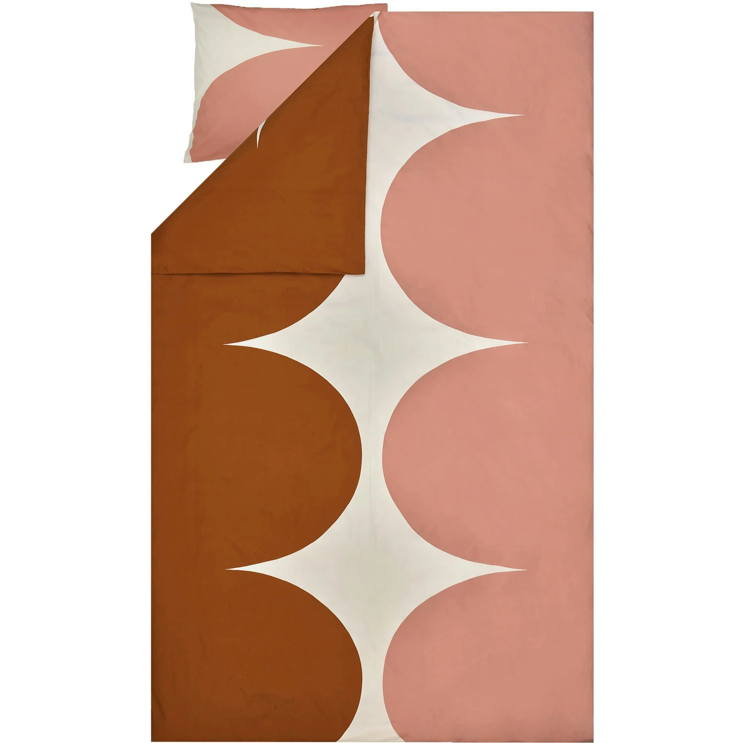 Marimekko Härkä Bettdeckenbezug Weiß / Braun / Rose, 150x210 Cm 1 Marimekko Härkä Bettdeckenbezug Weiß / Braun / Rose, 150x210 Cm
