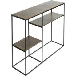Muubs Hitch Konsolentisch L110xD30xH90 Cm, Schwarz / Altmessingfarben 6 Muubs Hitch Konsolentisch L110xD30xH90 Cm, Schwarz / Altmessingfarben -Royal Design Angebote Möbel Store muubs hitch console black antique brass l110xd30xh90cm 1