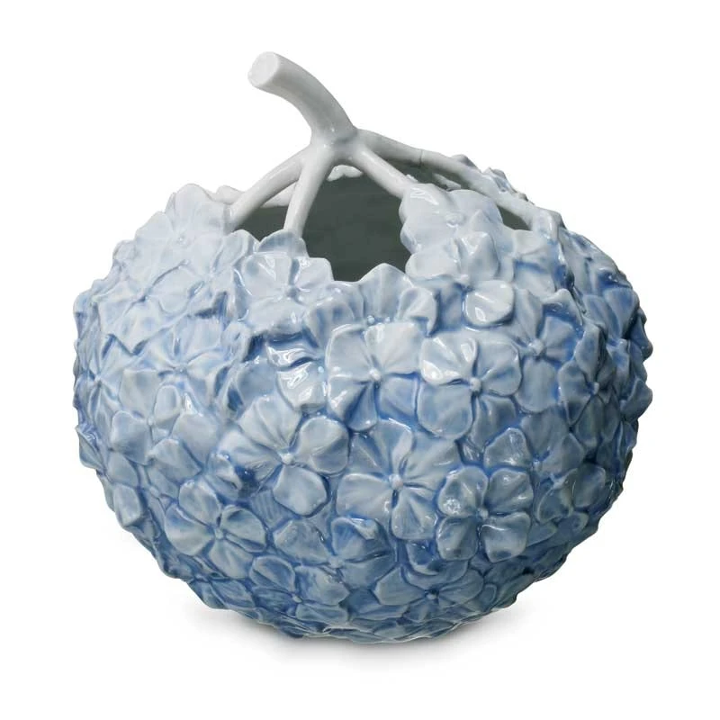 Royal Copenhagen Hortensia Vase, Hellblau 1 Royal Copenhagen Hortensia Vase, Hellblau