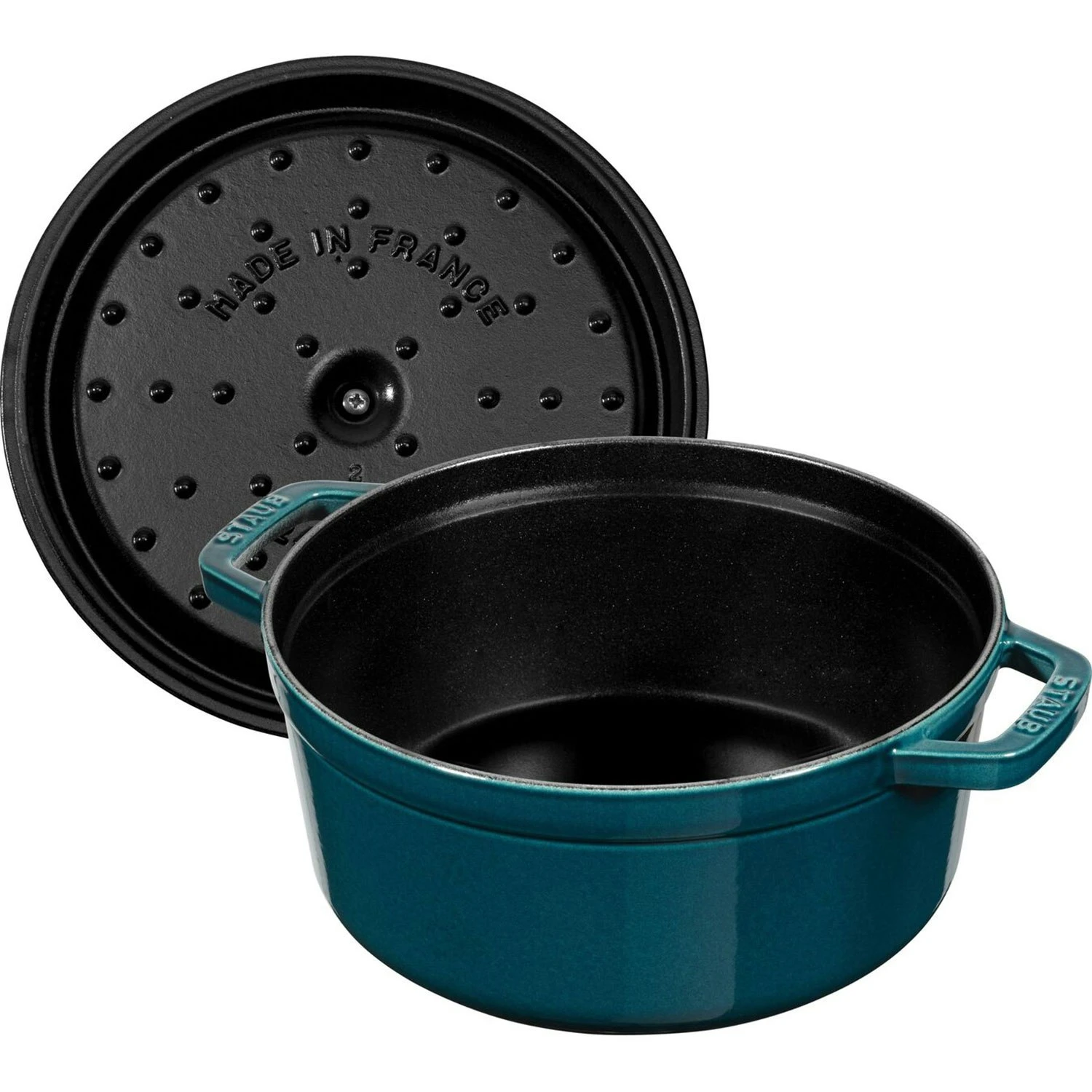 Staub Kokotte Rund 26 Cm 5,2 L, Benzinblau 4 Staub Kokotte Rund 26 Cm 5,2 L, Benzinblau – Bild 4