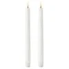 LED Stabkerze Nordic White 2,3x25,5 Cm, 2-er Set